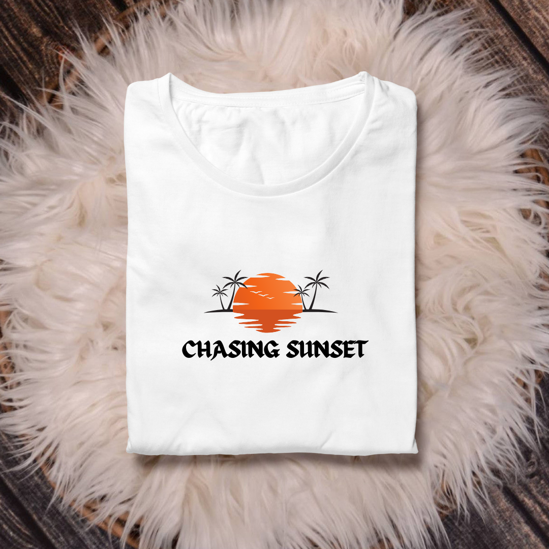 Chasing Sunset Women’s Full Sleeve T-Shirt – Inspiring Holiday Wear for Women on the Move