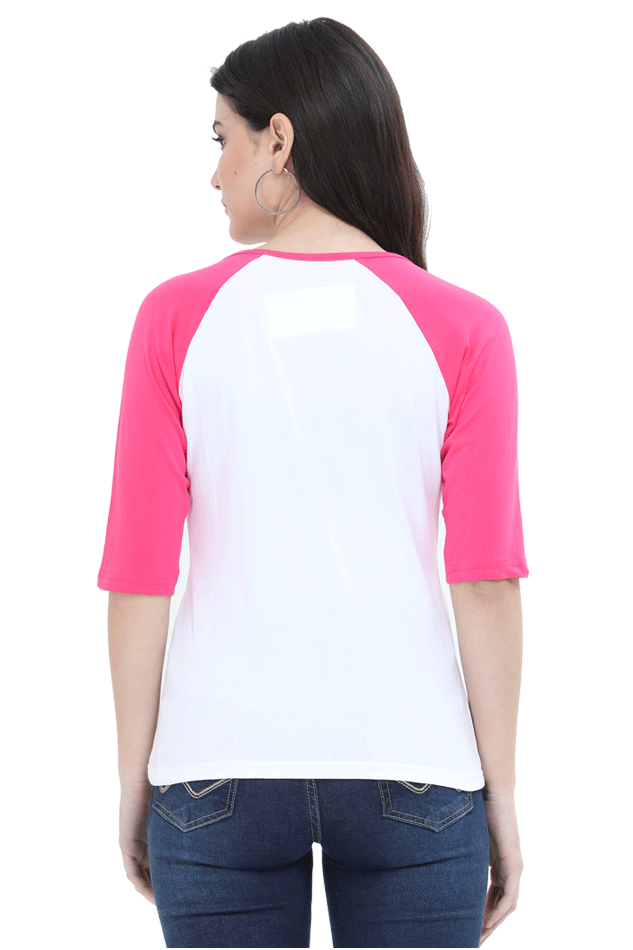 Vacation Vibes Only Raglan Full Sleeve T-Shirt for Women – Perfect Holiday Wear for Women