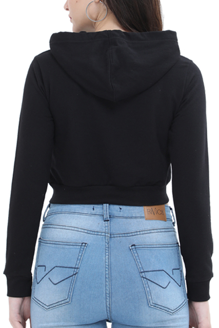 Good Vibes Women's Cropped Hoodie – Stylish Comfort for Busy Women on Holiday or Casual Outings