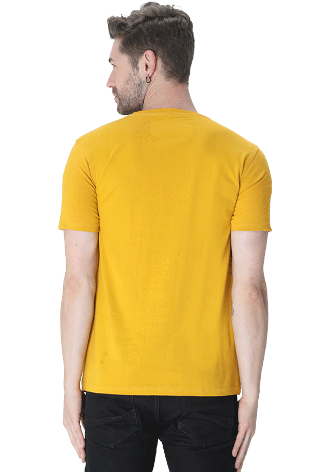 Men’s T-Shirt with Meditating Sadhu Design – Spiritual and Stylish Casual Wear