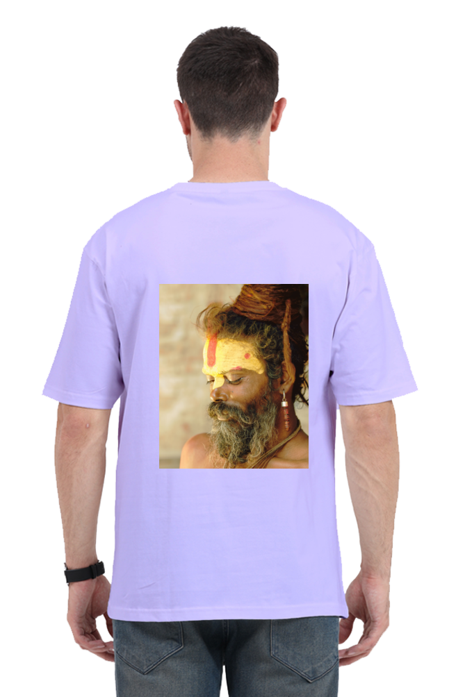 Oversized Men’s T-Shirt with Powerful Shiva Trishool & Tilak Design – Bold Spiritual Statement